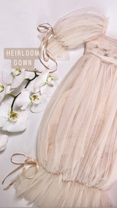 BEIGE BABYDOLL TULLE GOWN