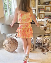 Load image into Gallery viewer, Sunset Floral Smocked Skirt
