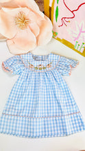 Load image into Gallery viewer, BLUE GINGHAM PUMPKIN DRESS
