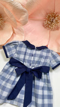 Load image into Gallery viewer, BLUE/NAVY PLAID DRESS
