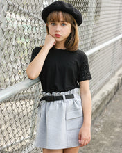 Load image into Gallery viewer, GREY CARGO BUCKLE SKIRT
