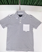 Load image into Gallery viewer, NAVY STRIPED POLO
