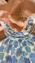 Load image into Gallery viewer, BLUE/GREEN HYDRANGEA DRESS
