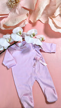 Load image into Gallery viewer, Pink Bow PIMA cotton onesie
