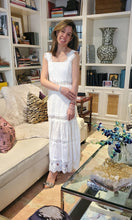 Load image into Gallery viewer, WHITE EYLET MAXI DRESS
