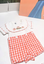 Load image into Gallery viewer, GINGHAM BUTTON-ON ROMPER
