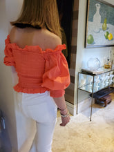 Load image into Gallery viewer, MARIZA CORAL OFF-SHOULDER TOP
