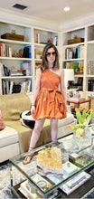 Load image into Gallery viewer, RUST BUBBLE HEM DRESS
