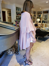Load image into Gallery viewer, PINK HIGH-LOW SHEER BLOUSE
