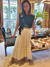 Load image into Gallery viewer, IVORY TULLE MIDI SKIRT
