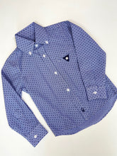 Load image into Gallery viewer, BLUE SWISS DOT SHIRT
