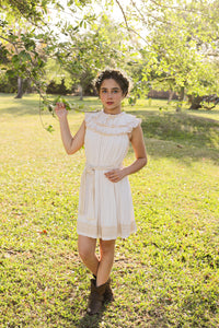 Oatmeal Bow Front Dress