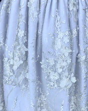 Load image into Gallery viewer, WHITE SEQUINED FLORAL COMMUNION DRESS
