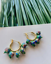 Load image into Gallery viewer, CLOISONNE BRAIDED HOOPS
