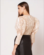 Load image into Gallery viewer, BEIGE SEE-THROUGH BLOUSE
