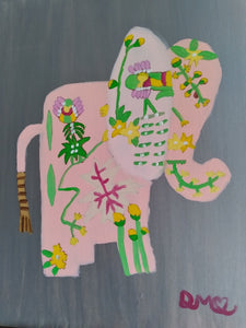 ORIGINAL ELEPHANT ART PIECE