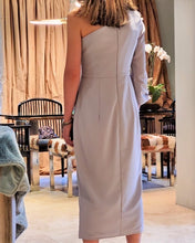 Load image into Gallery viewer, LAVENDER ONE-SHOULDER  MIDI DRESS
