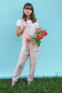 DUSTY ROSE TIE DYE OVERALL