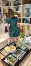 Load image into Gallery viewer, EMERALD BROCADE BUBBLE DRESS
