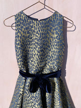 Load image into Gallery viewer, NAVY/GOLD TWIRL DRESS
